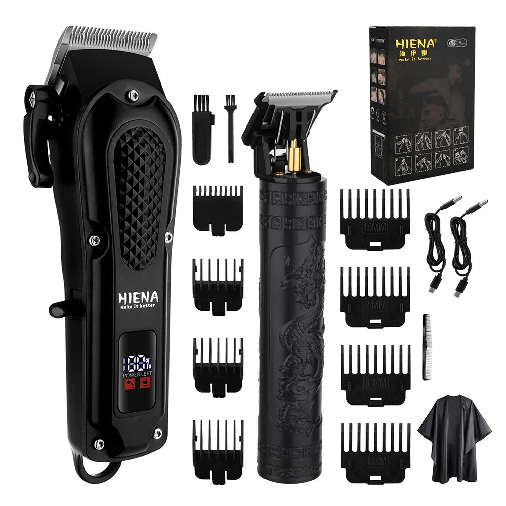 hiena 212 Professional Hair Cutter Mans Hair Clipper Set