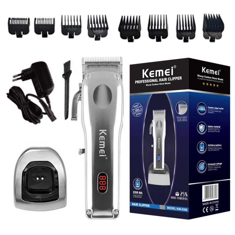 Original Kemei Electric Hair Clipper Adjustable Beard Hair Trimmer For Men