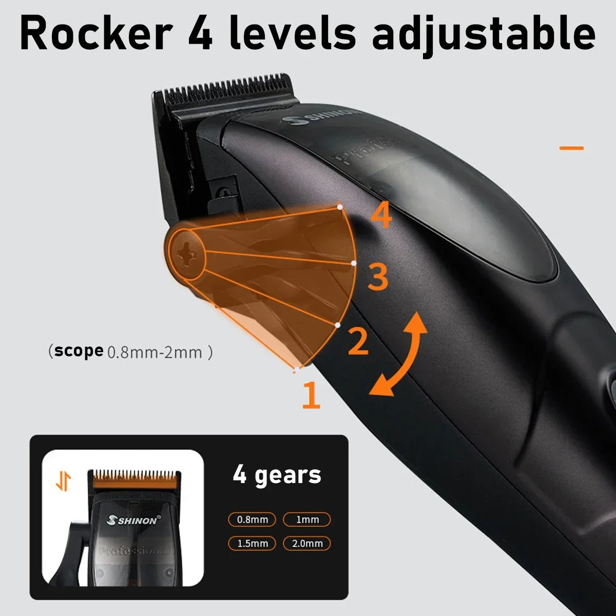 Professional Hair Clipper for Men 8500RPM Magnetic Motor