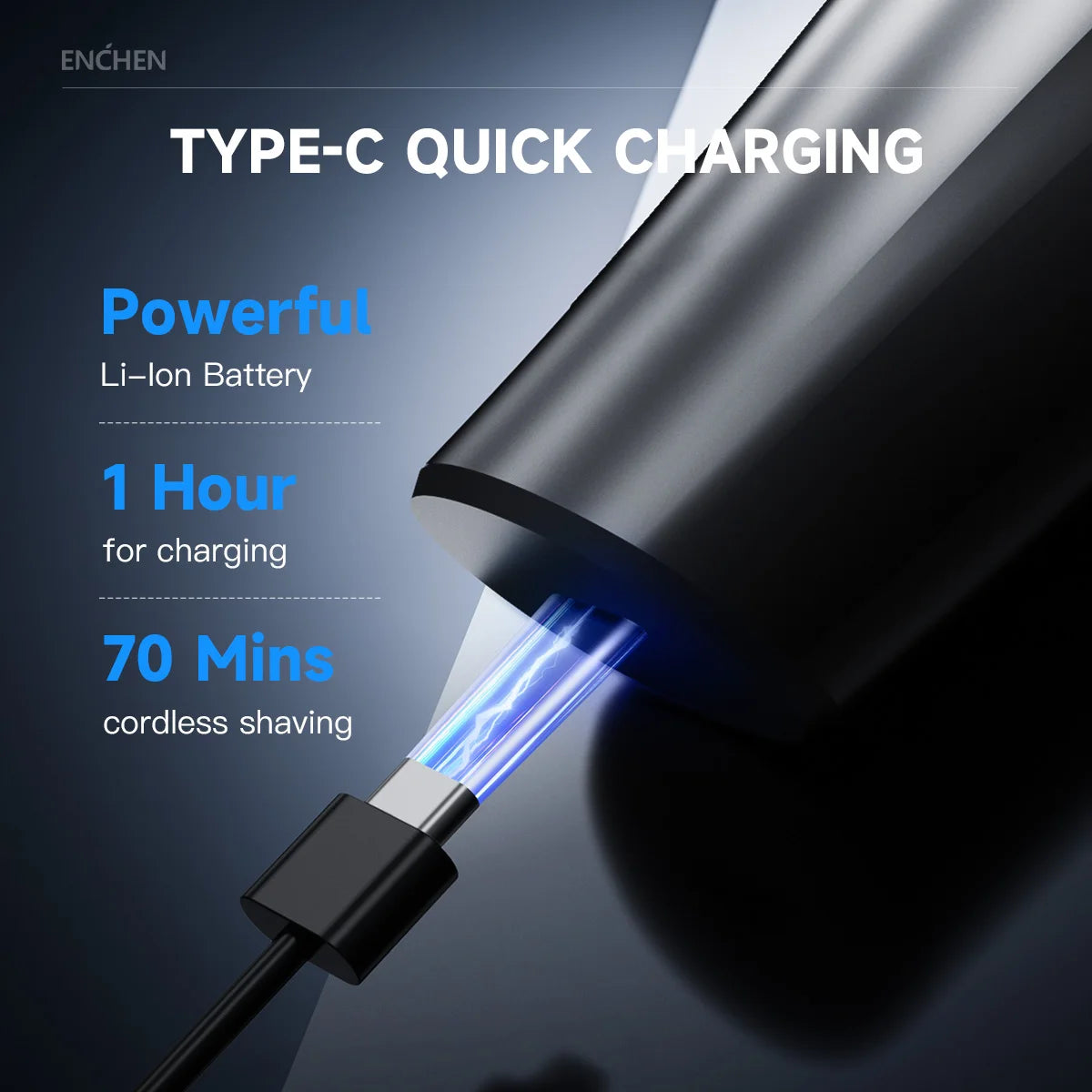 ENCHEN Electric Shaver Razor Beard Trimmer Rotary 3D Hair Shaver