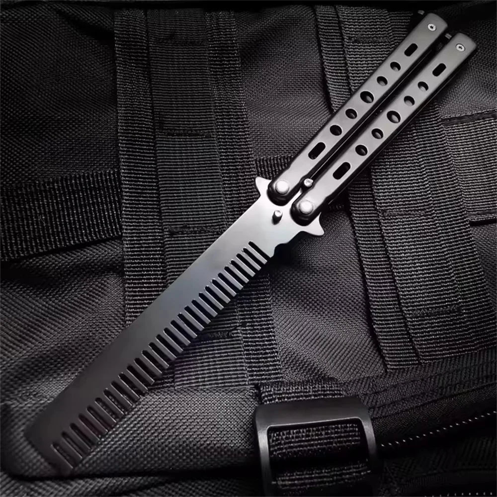 Foldable Comb Stainless Steel Butterfly Comb Multifunctional