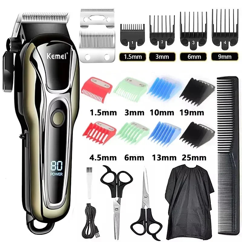 Kemei USB Rechargeable Electric Hair Clipper KM-PG1990A