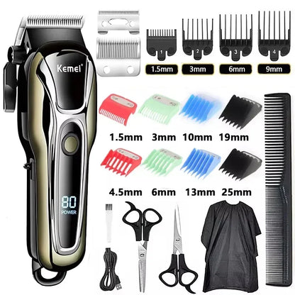 Kemei USB Rechargeable Electric Hair Clipper KM-PG1990A