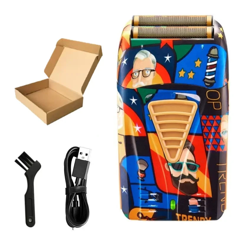 Hair Clipper LK-2207 Rechargeable Graffiti Electric Trimmer