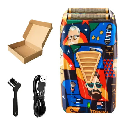 Hair Clipper LK-2207 Rechargeable Graffiti Electric Trimmer