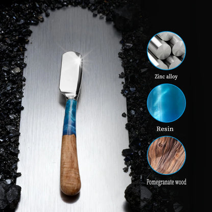 1Pc New Pro Resin Wood Handle Barber Straight Razor For Men