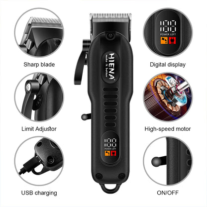 Hiena HYN-222 Electric Hair Clipper UBS Rechargeable Cordless Trimmer