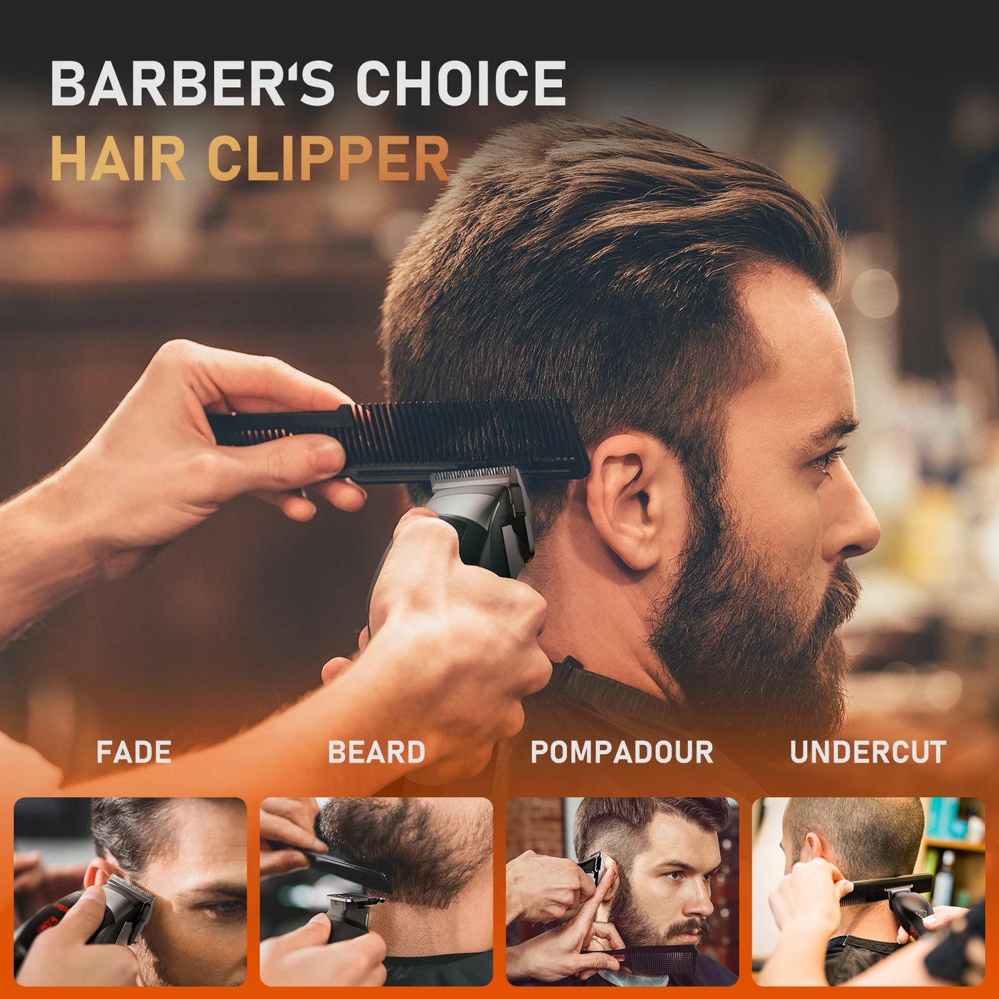 Professional Hair Clippers for Men Premium Home Haircut Kit