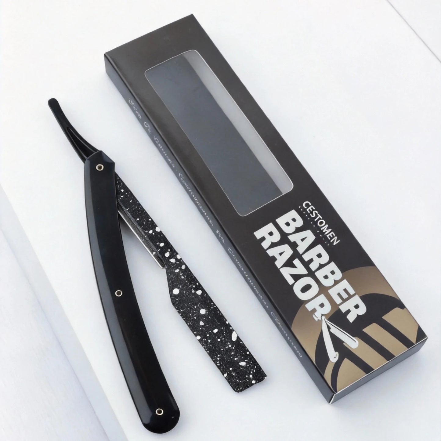 1Pc New Pro Slide Out Straight Razors Beard Shaving