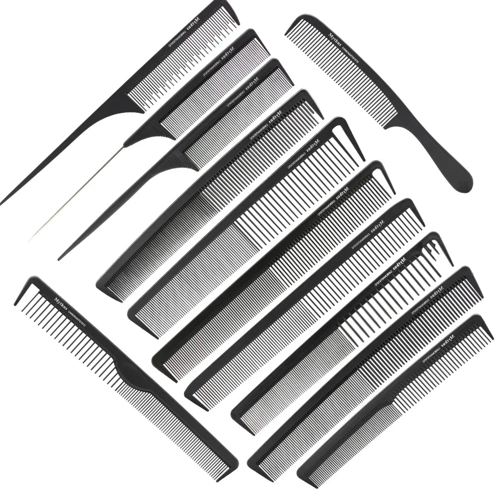 Professional Barber Haircut Hairdressing Styling Comb Sets