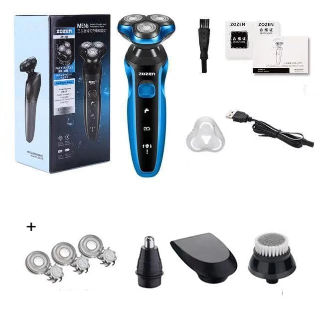 ZOZEN Electric Razor Electric Shaver Washable Rechargeable Clipper