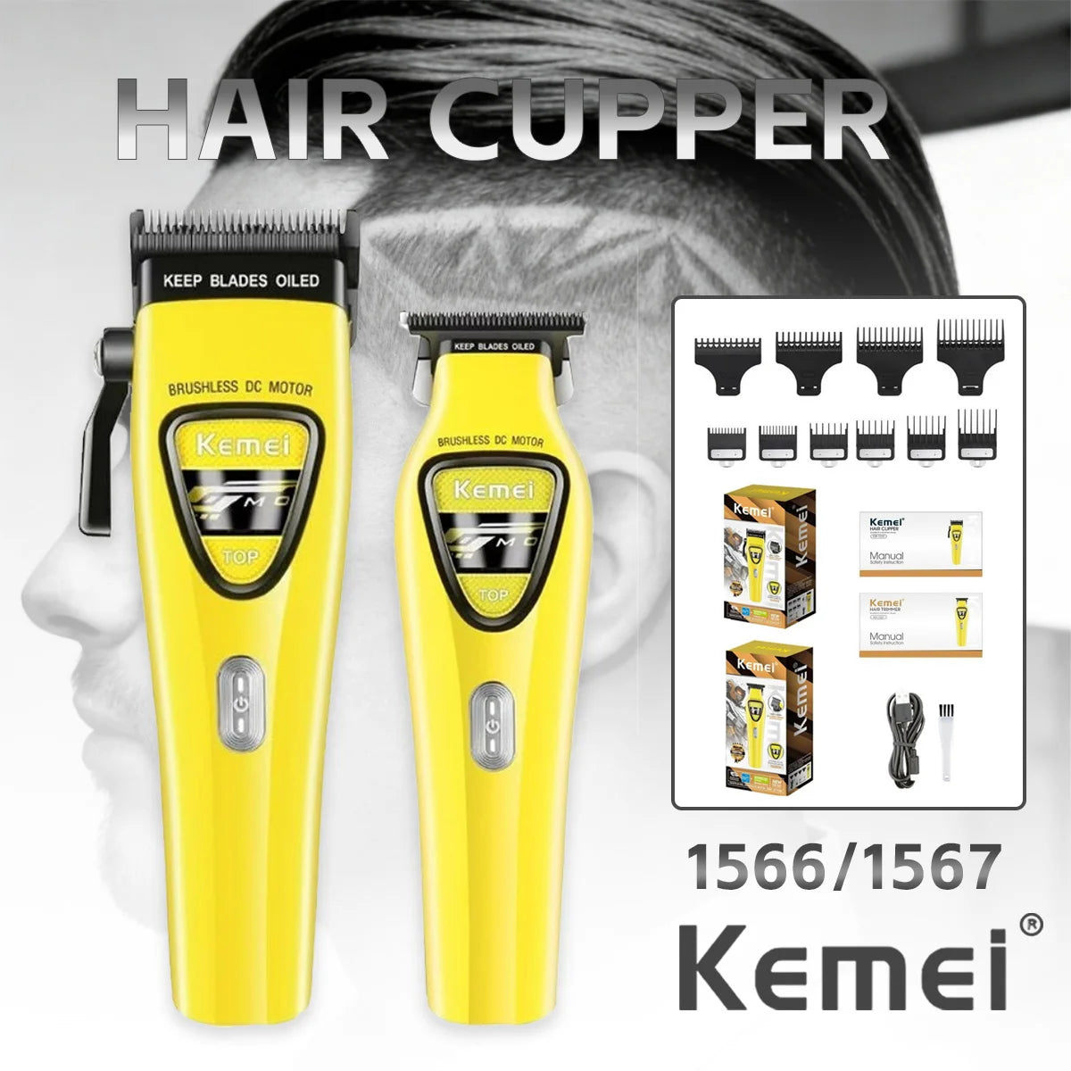 Kemei Hair Trimmers Professional for Men KM-1566