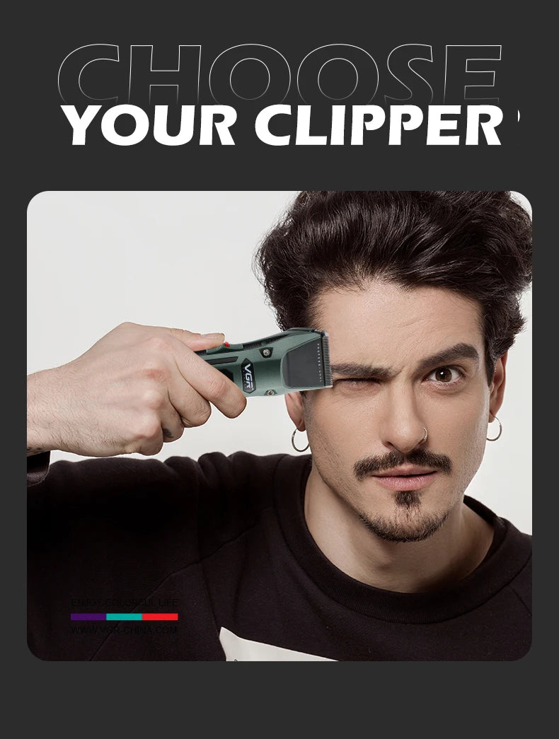 VGR V-696 New metal Popular Salon Barber Hair Cut for Men