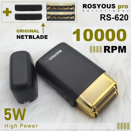 Double Foil Shaver RS-620 Professional Men's Electric Beard Trimmer