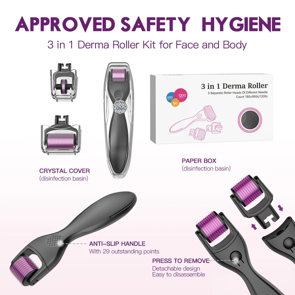 Derma Roller 3in1 Microneedle Roller Firming & Deep Absorption