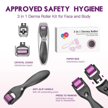Derma Roller 3in1 Microneedle Roller Firming & Deep Absorption