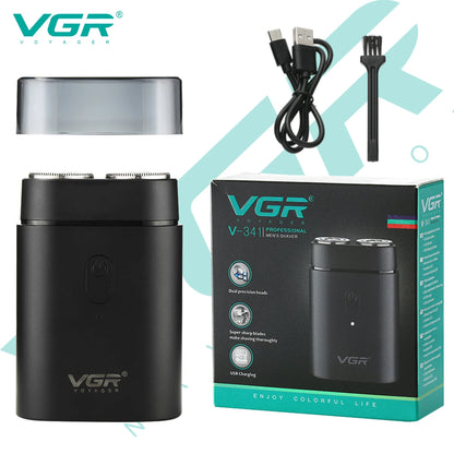 VGR 341 mini single blade cordless beard trimmer razor