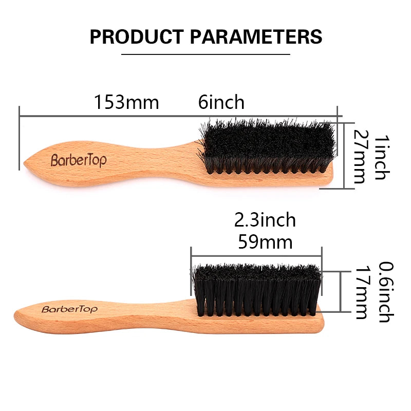 Barber Wood Handle Hairdressing Soft Hair Cleaning Brush