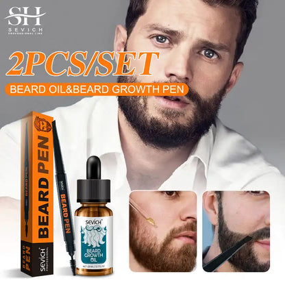 Sevich Men's Beard Growth Oil Care Products Beard Dyeing Cream Kit