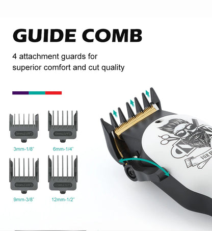 VGR Hair Trimmer Cordless Haircut Machine Electric Beard Clipper