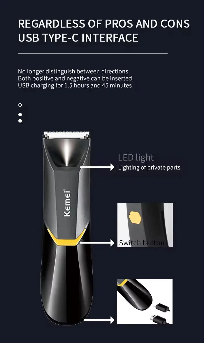 Kemei KM-3208 Electric Hair Trimmer Shaver