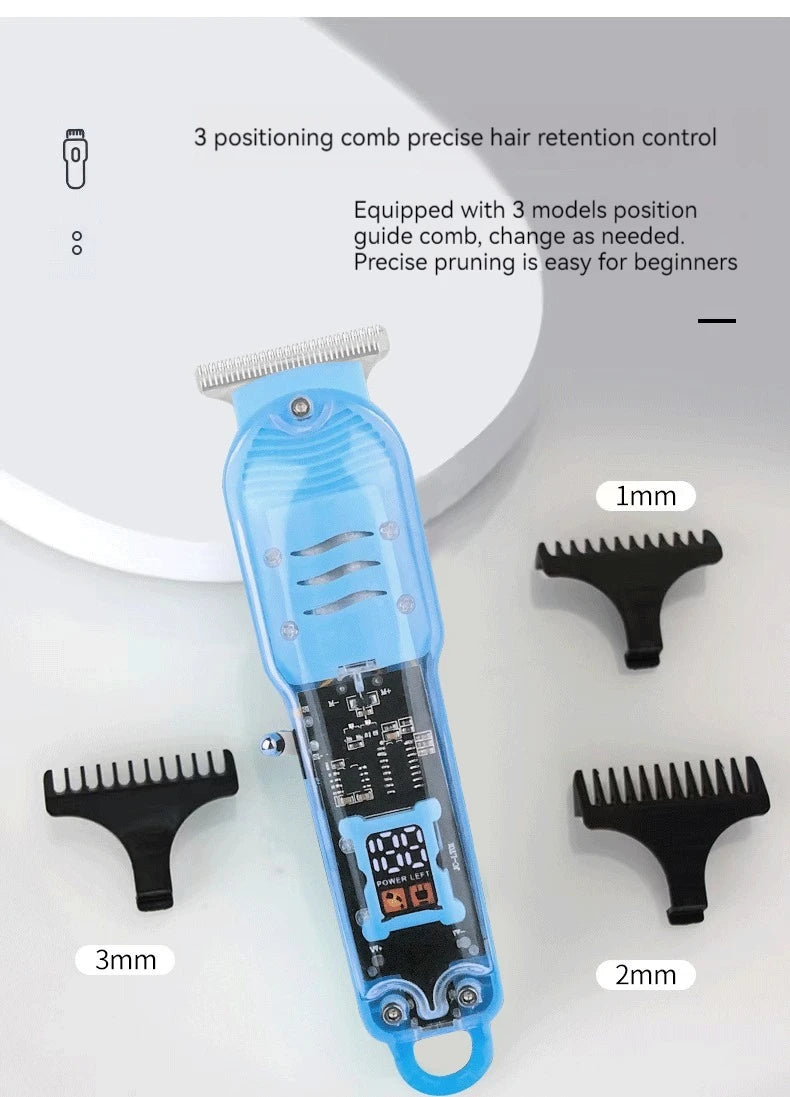 New Transparent Hair Clipper Power Display Hair Clipper