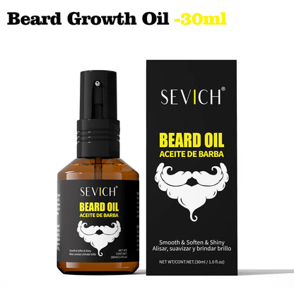 Natural Beard Growth Kit For Men Beard Thickening Care Oil