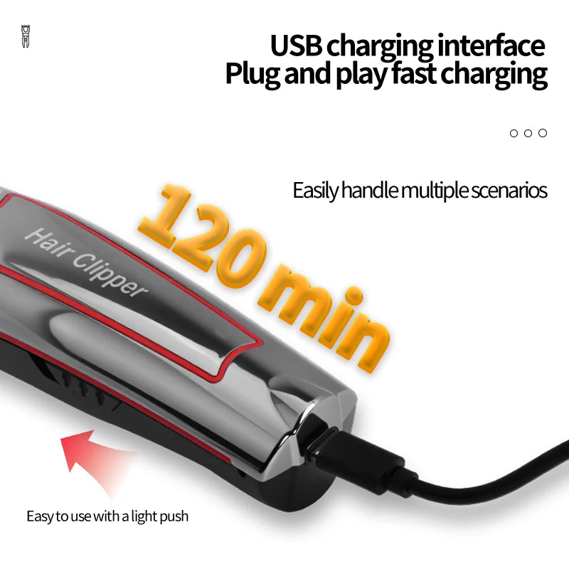 Kemei Professional Hair Trimmer Men's Electric Beard Trimmer KM-034