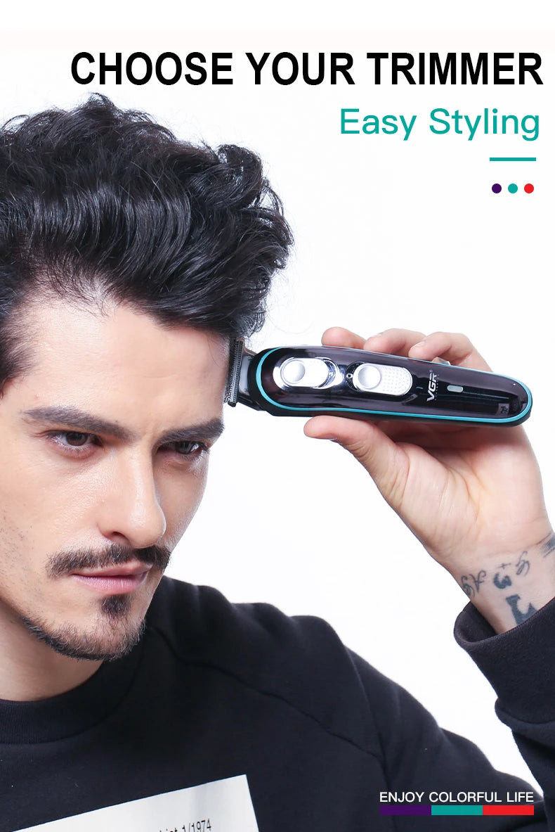 VGR  Professional Hair Clipper Men's Waterproof Hair Trimmer V-055