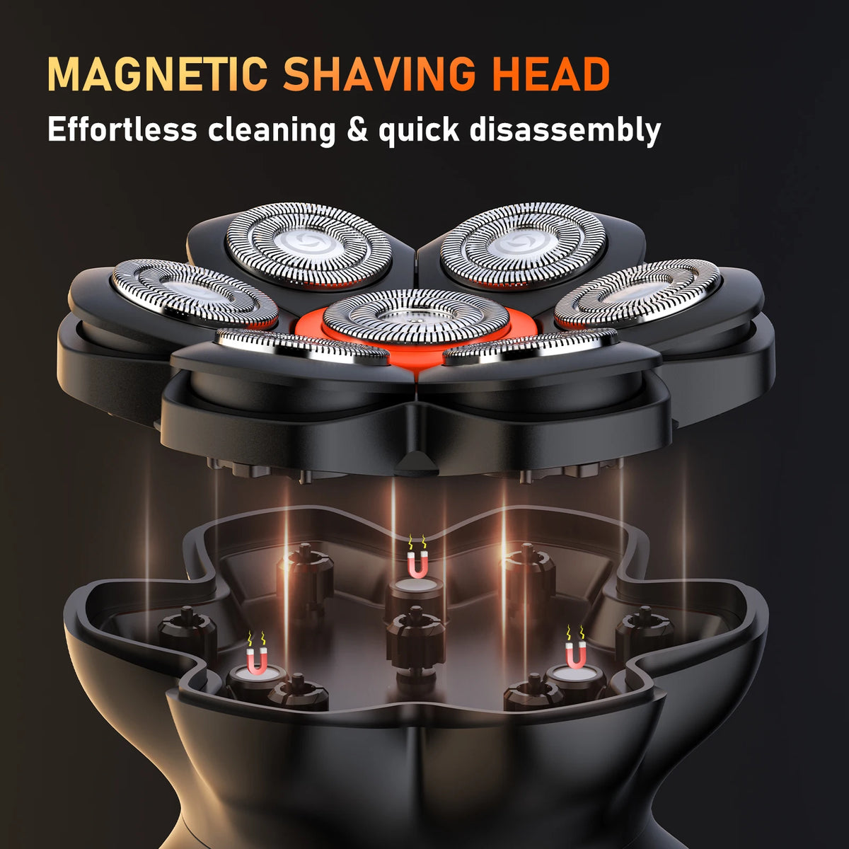 7D Head Shavers for Bald Men Wet/Dry Electric Shaver