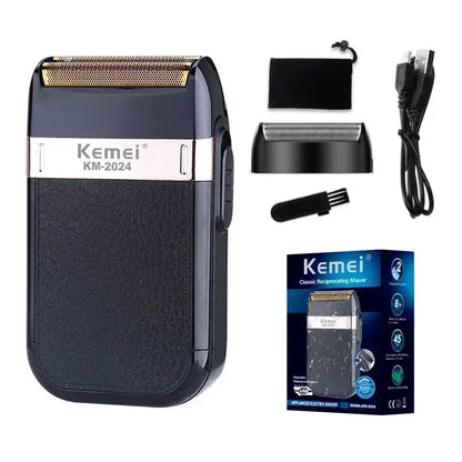 Kemei KM-2024 Electric Shaver Professional USB Rechargeable Shaver