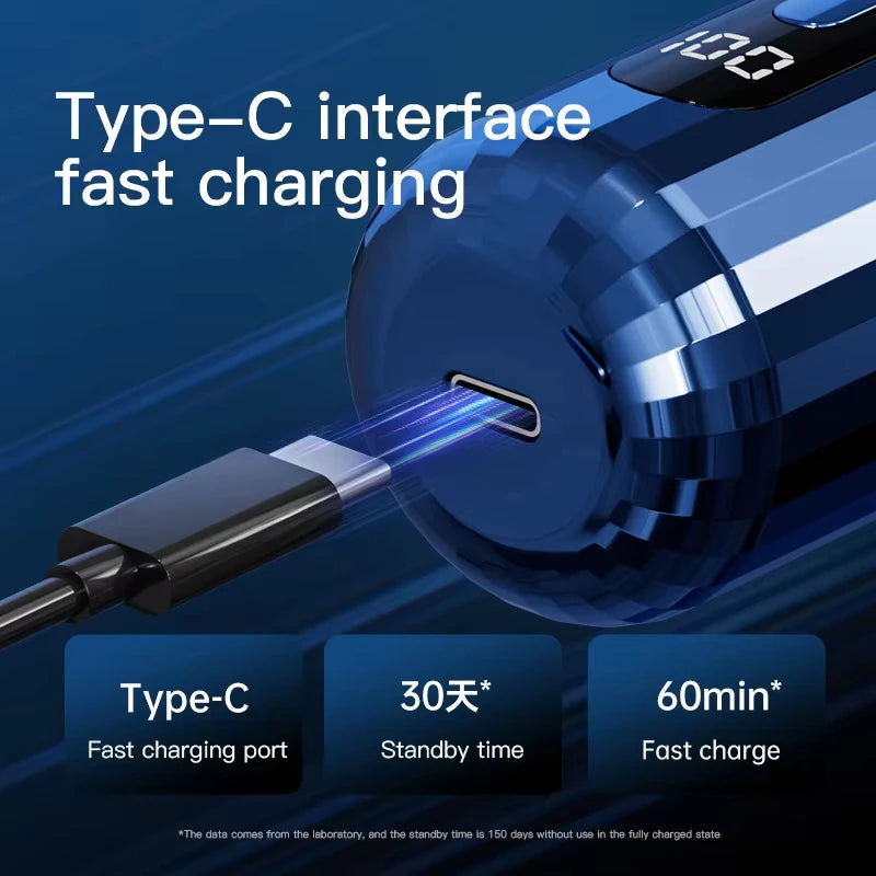 Mini Electric Shaver USB-C Rechargeable Shaver  Cordless Shaver