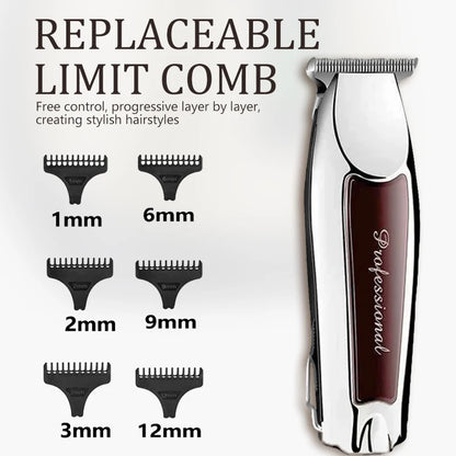 Rechargeable cordless hair trimmer for men grooming