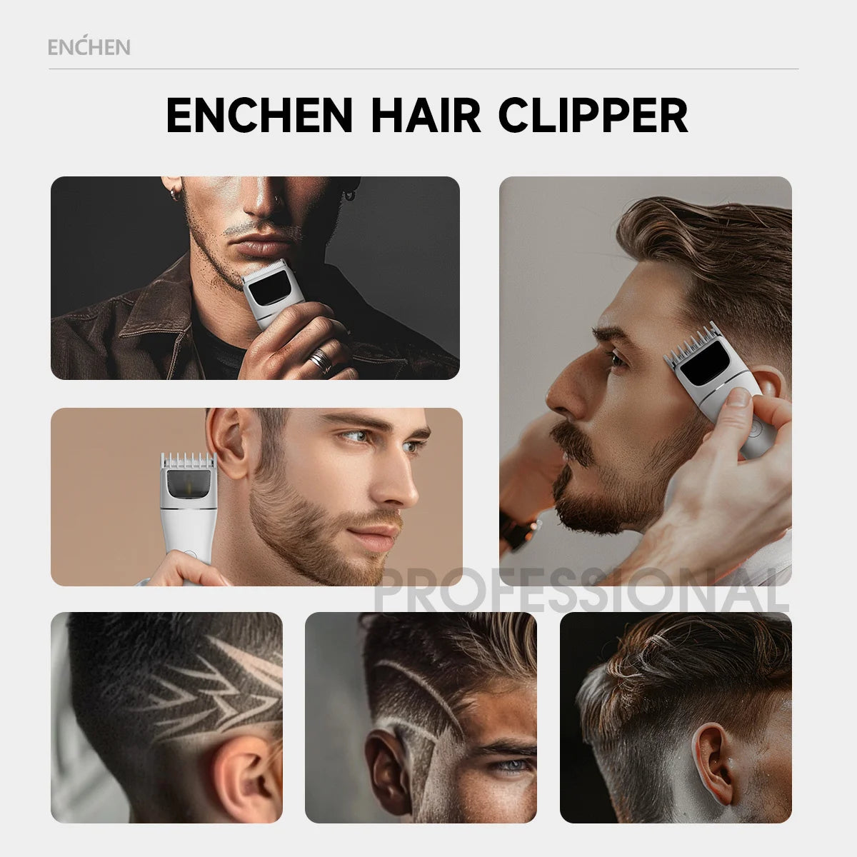 ENCHEN Hair Clipper Hair Trimmer Hair Cutting Machine Beard Shaver