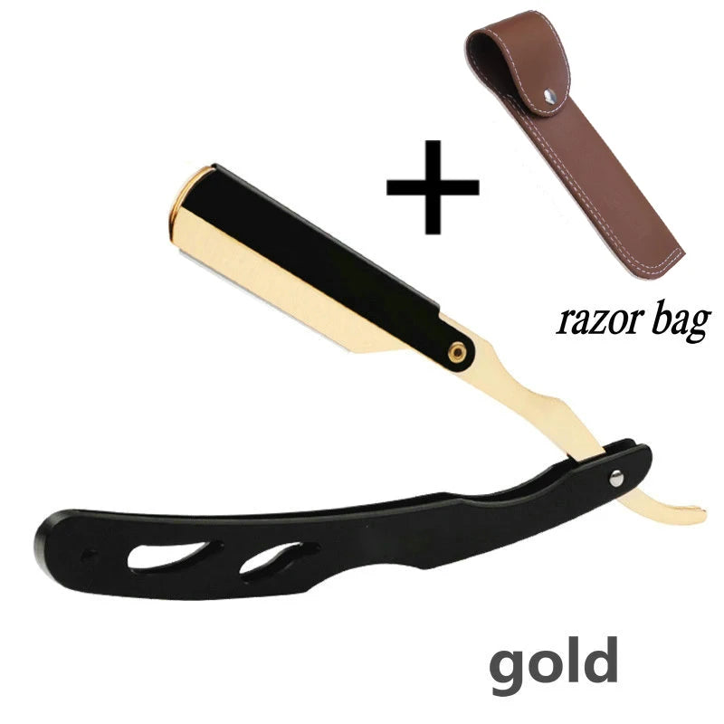 Professional Manual Shaver Straight Edge Stainless Steel