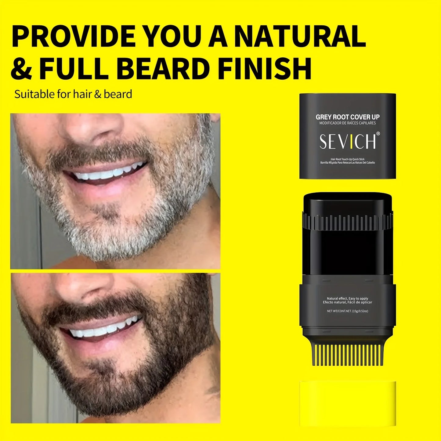 Hair Color Stick For Men & Women Quickly Covers Hair Dye Stick