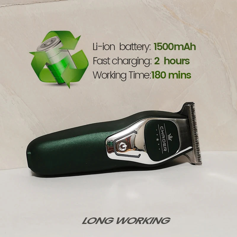 Powerful Professional Hair Trimmer Men 0 MM T Blade Electric Clipper