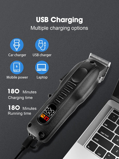 Professional Men Electric Hair Clipper Barber Finish Cutting Machine