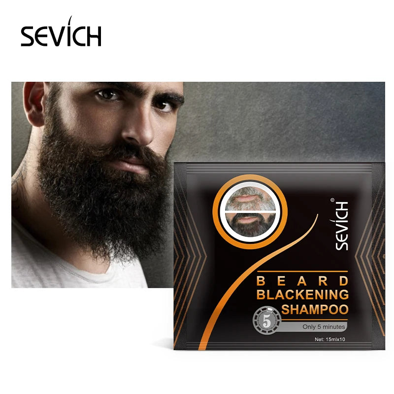 Sevich Men's Beard Growth Oil Care Products Beard Dyeing Cream Kit