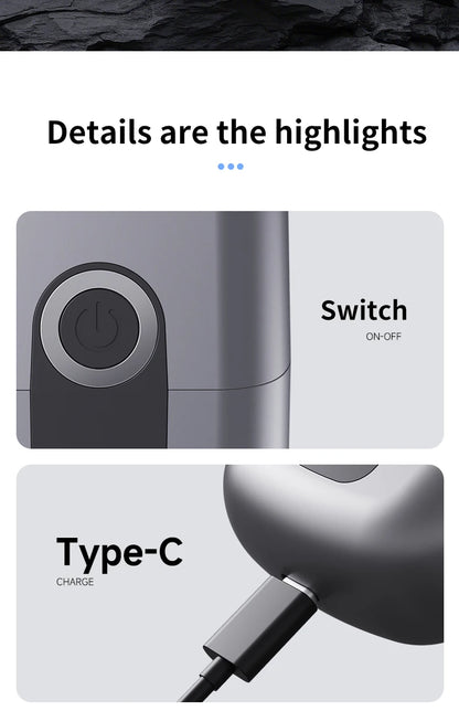 Mini electric shaver compact and fast charging
