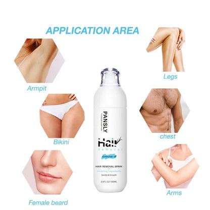 100ML Hair Removal Spray Hair Growth Inhibitor Spray