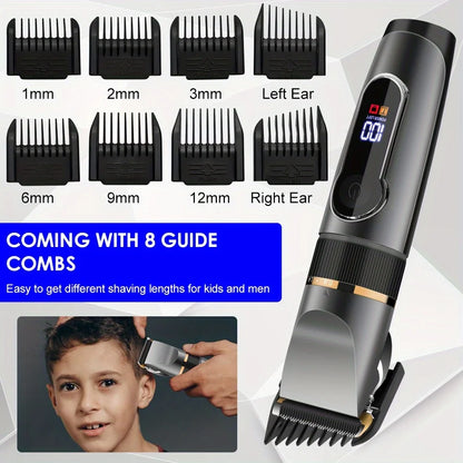 SURKER Professional Hair Clipper Ceramic Blade Male Hair Trimmer