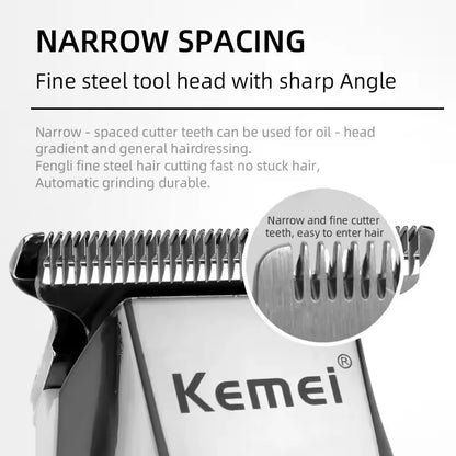 Kemei KM-5027 Original Electric Hair Clipper LCD Display