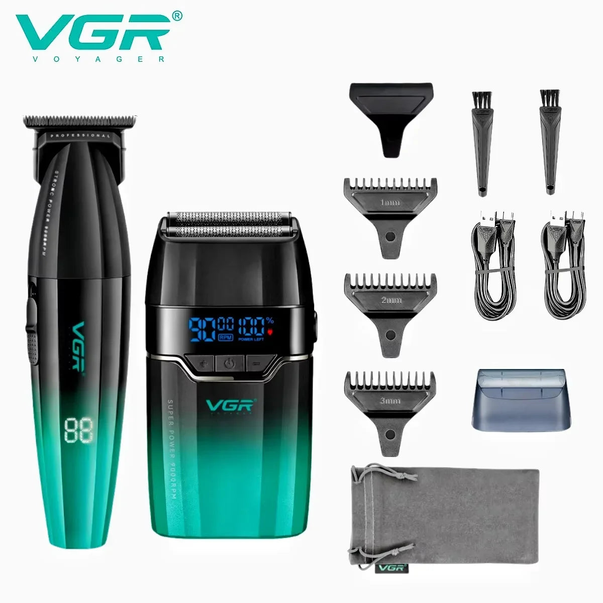 VGR Hair Trimmer Professional Electric Shaver Cordless Clippers