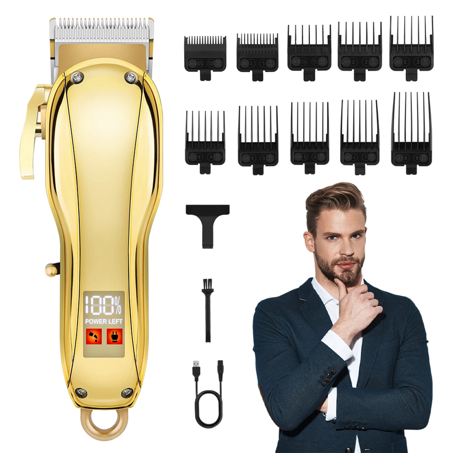 HYN-215 Electric Hair Trimmers Professional Barber hair Clippers