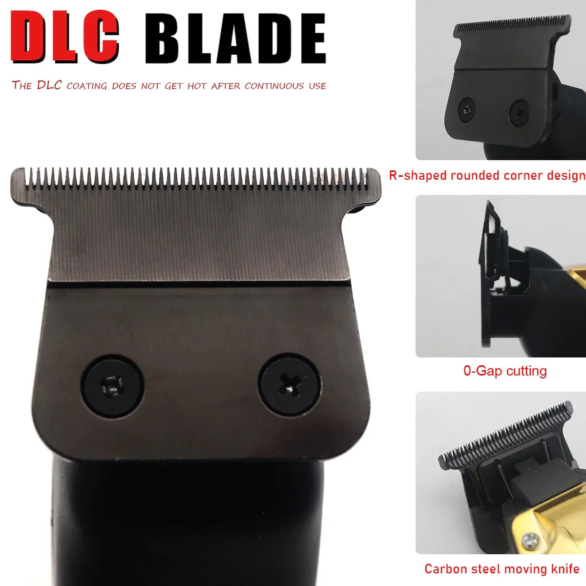 Hair Trimmer for Men Professional DLC Blade T-Blade Zero Gapped