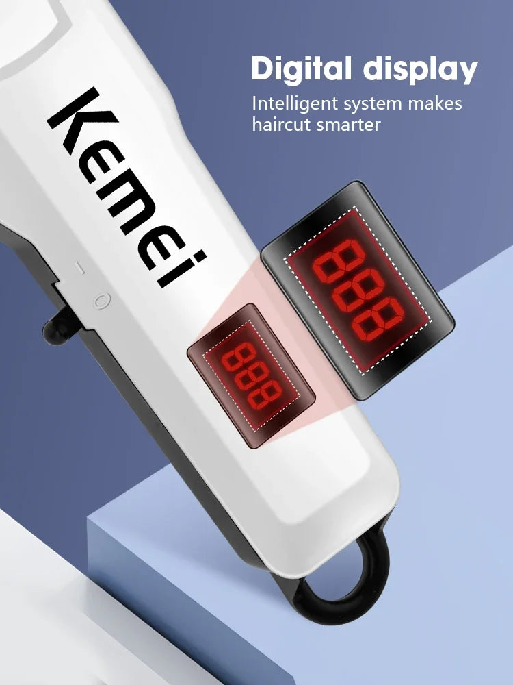 Kemei KM-809A Professional Hair Clipper Adjustable Hair Trimmer