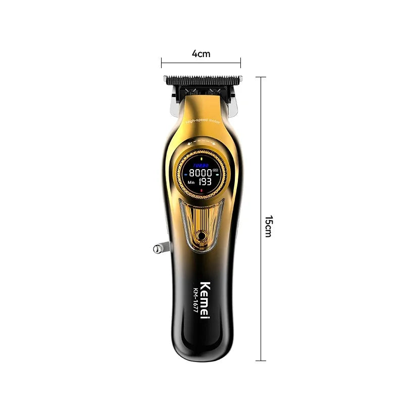 Kemei Rechargeable Barber Hair Clippers Electric Cordless KM-1677