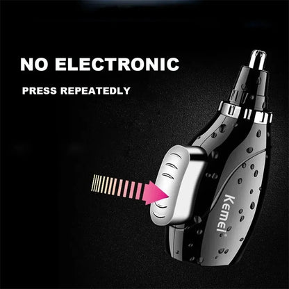 Kemei  Ear nose hair trimmer device hand-operated KM-664