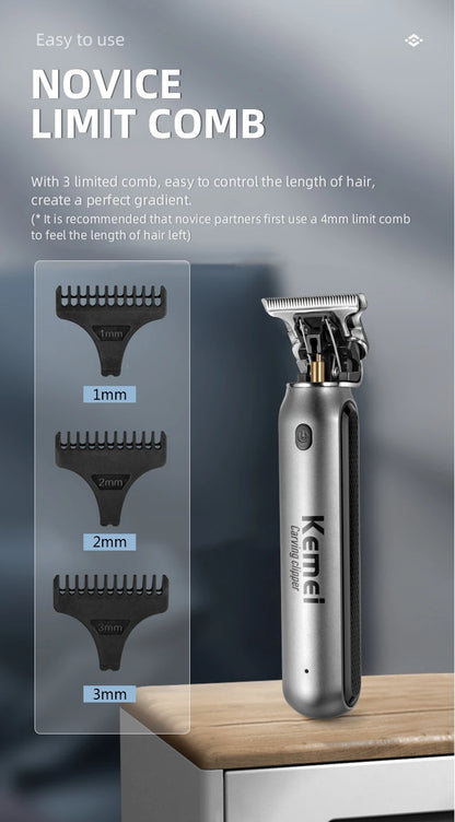 Kemei 10W Hair Clippers Men Beard Trimmer Cutter